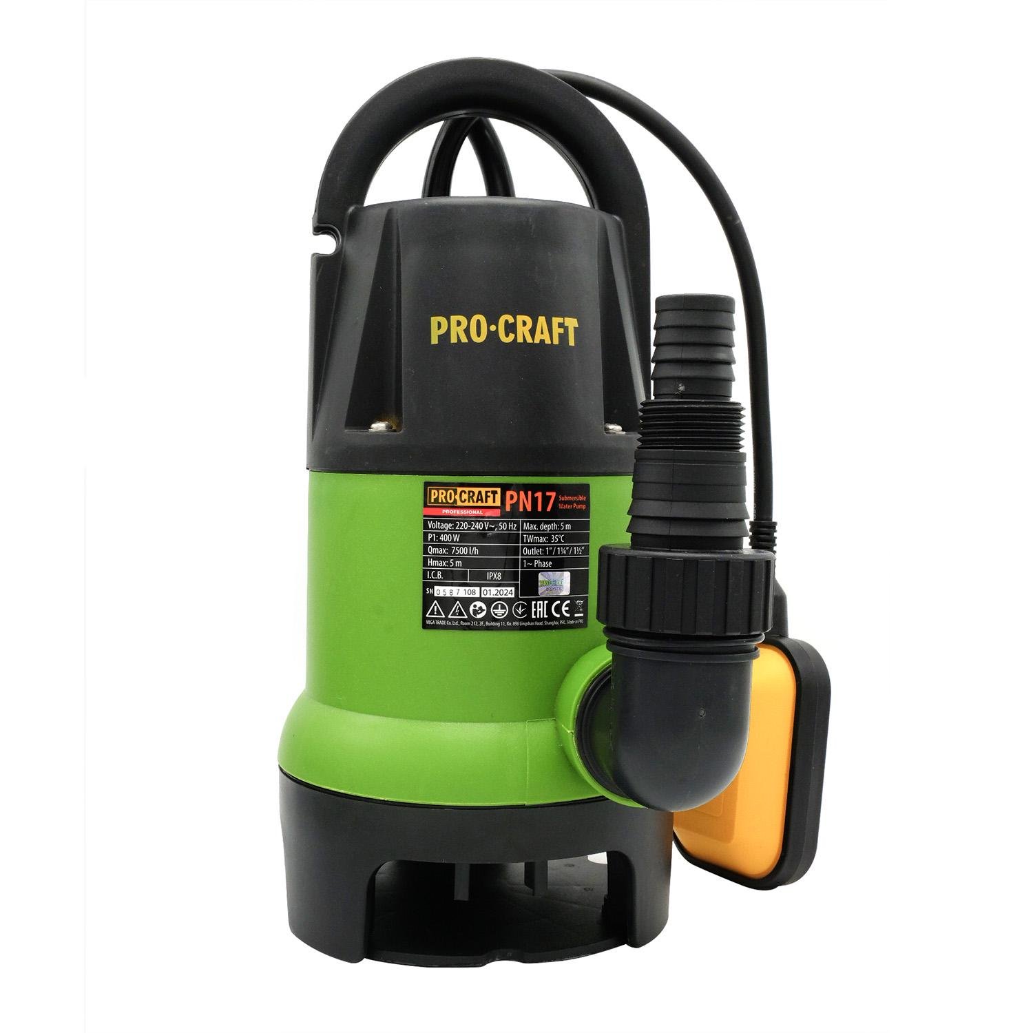 Дренажно-фекальний насос ProCraft PN17 (000017)