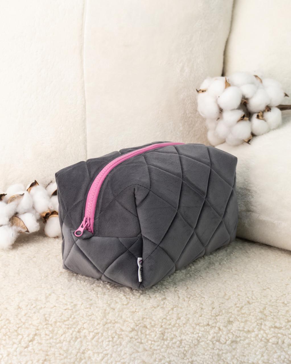 Косметичка велюровая Графит (2100430781) Косметичка велюровая Графит (2100430781)