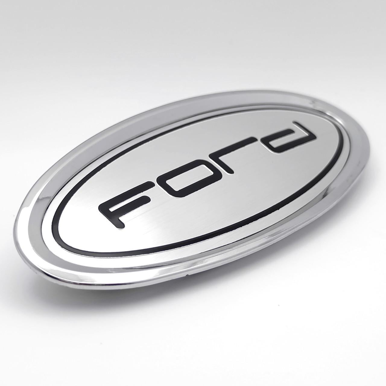 Эмблема логотип Ford 130х56 мм новый стиль Хром (3104737577)
