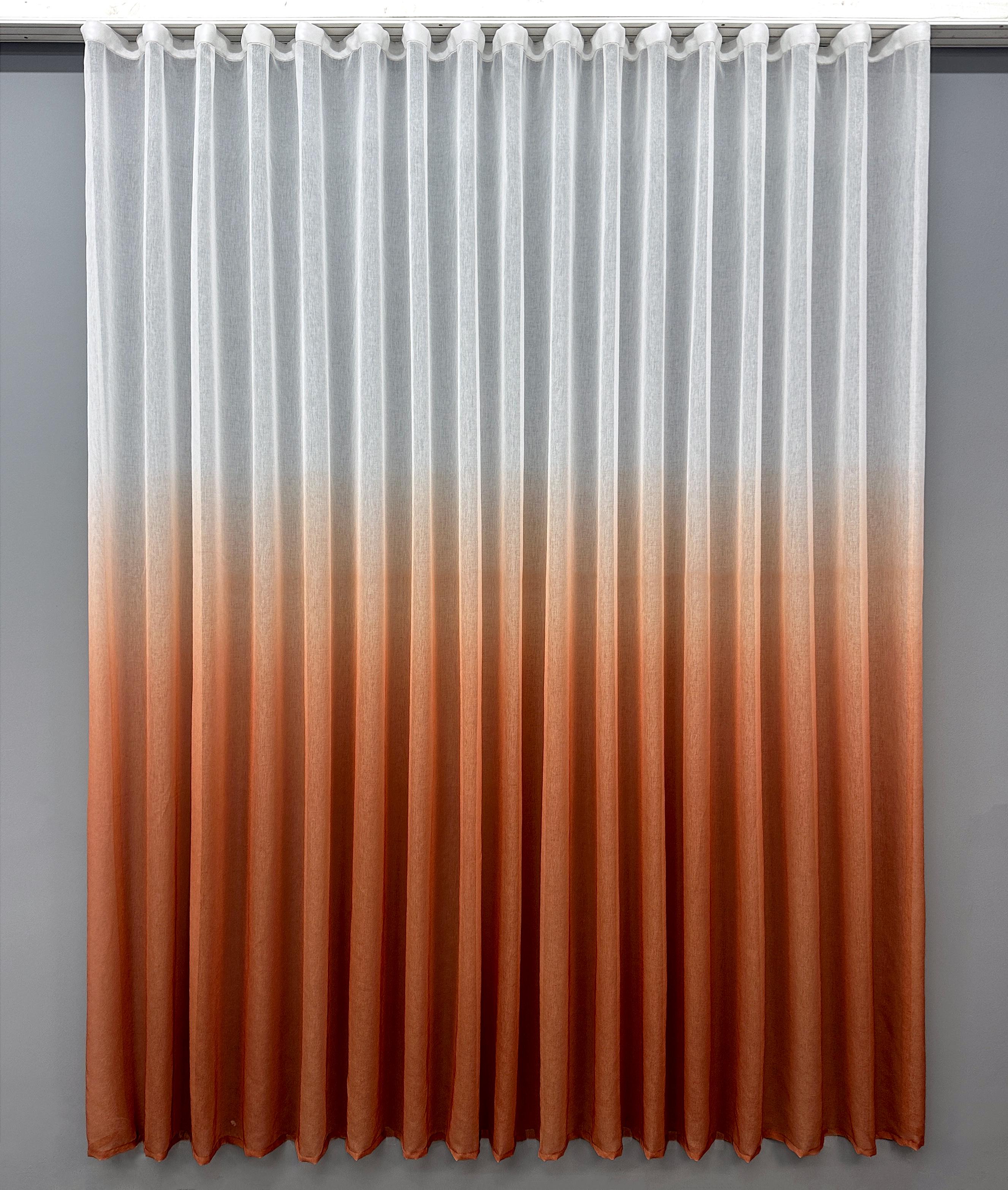 Тюль VR-Textil №577т Омбре Батист 300х230 см Терракотовый/Белый (42-0697)