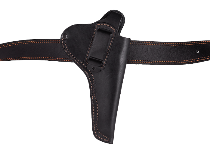 Кобура для Наган поясная не формованная кожаная со скобой Черный (13202) - фото 5 Кобура для Наган поясная не формованная кожаная со скобой Черный (13202) - фото 5