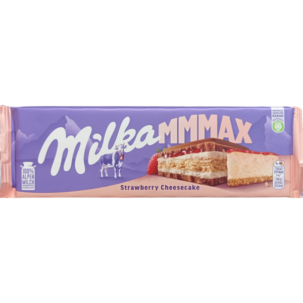 Шоколад Milka Strawberry Cheescake Клубничный чизкейк 300 г