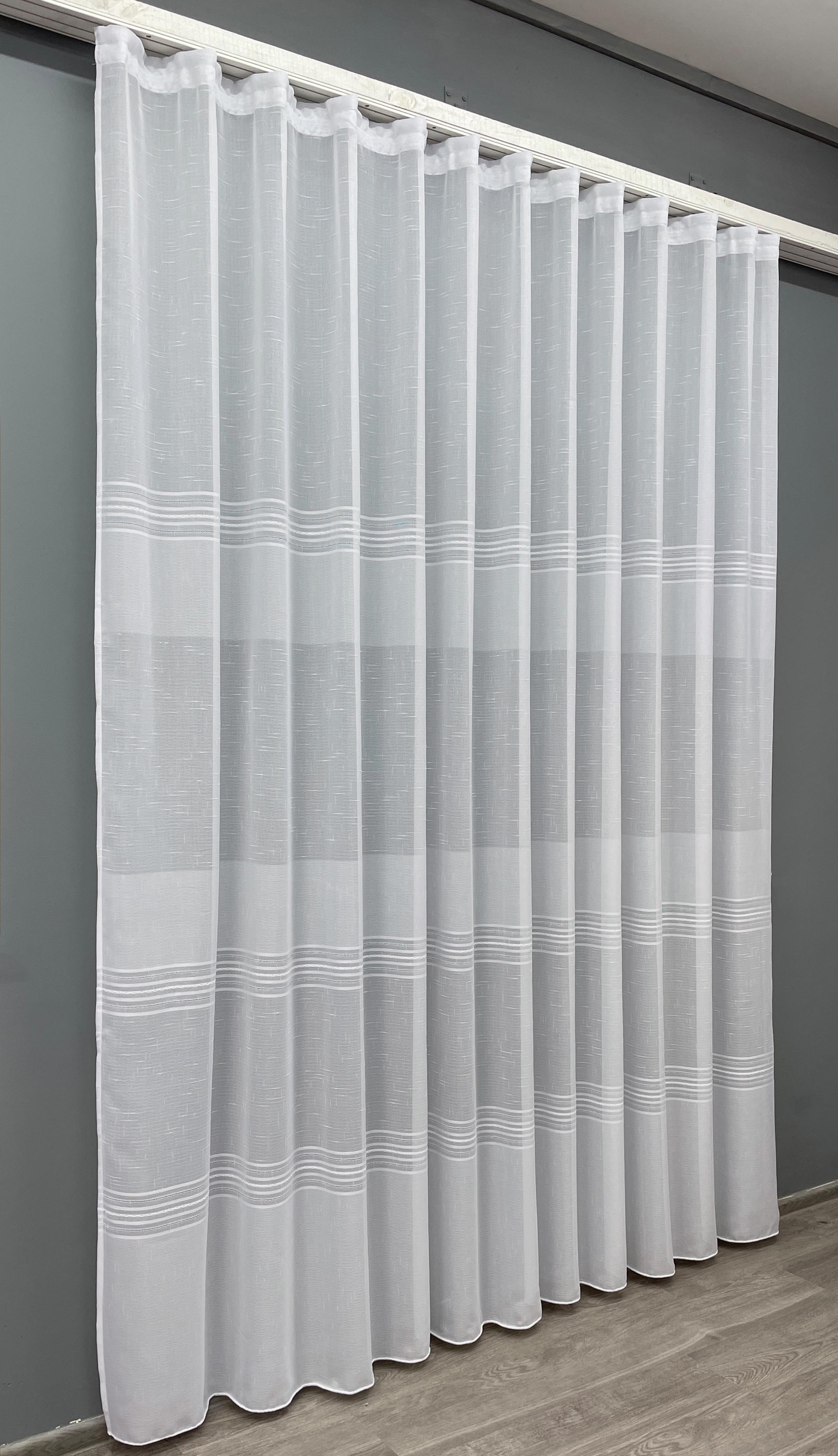 Тюль VR-Textil 1430т Мережка Льон 300х250 см Білий (42-0258) - фото 2