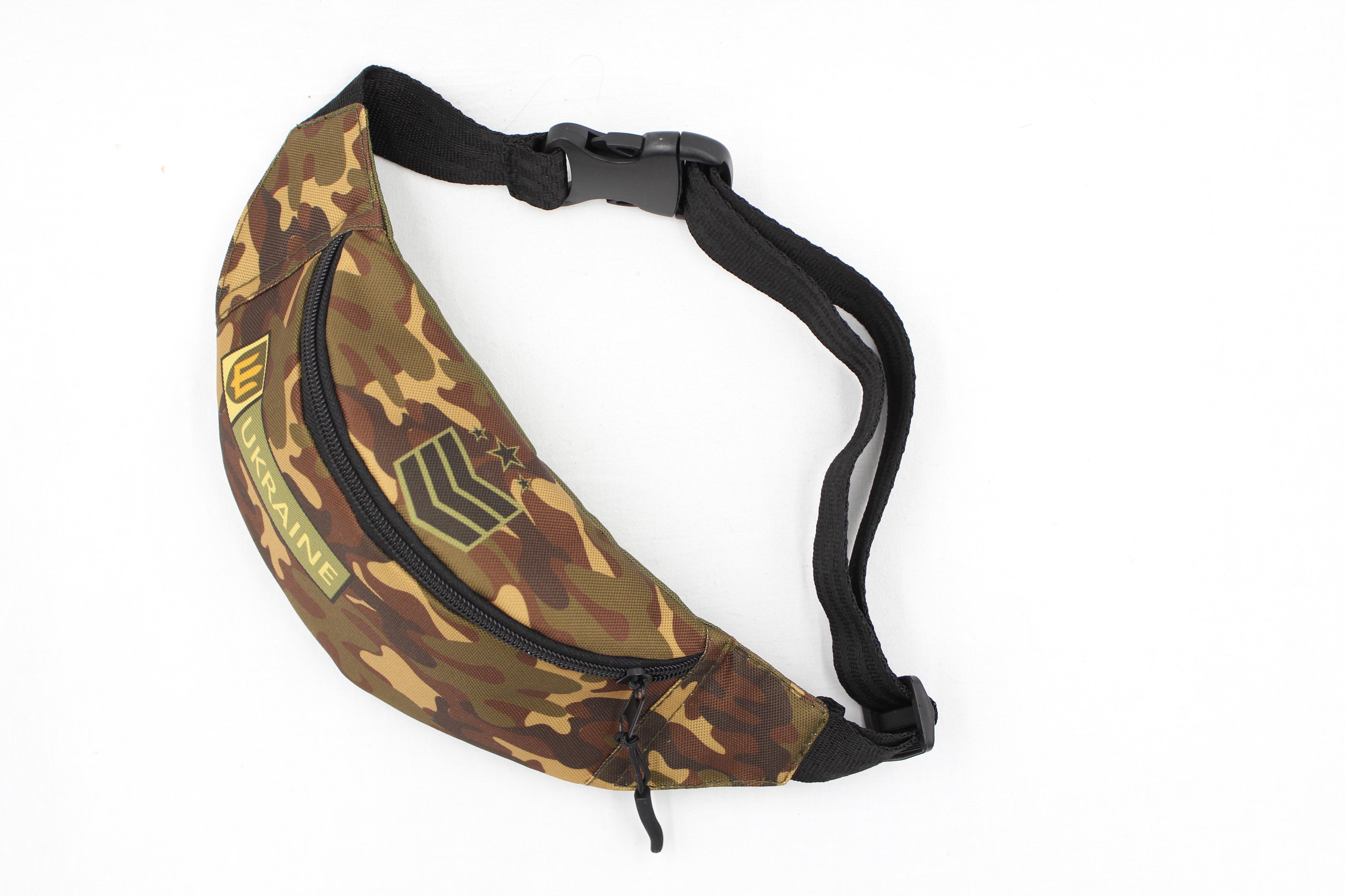 Сумка бананка для хлопчика з регулюючим ремінцем 4-8 років Тризуб Камуфляжний (Д-012) - фото 5
