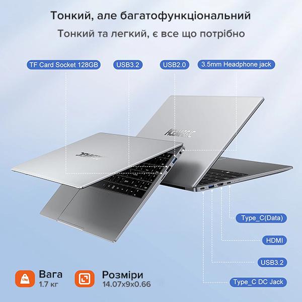 Ноутбук Acemagic AX15 Intel Alder Lake N95 15,6» 16Гб SSD 512 Гб - фото 6