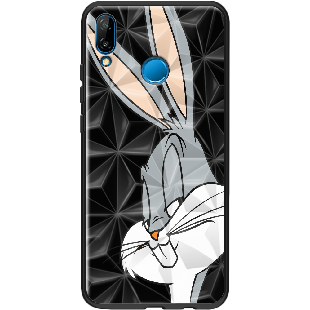 Чохол Boxface Huawei P20 Lite Lucky Rabbit Чорний силікон із призмою(33127-bk81-37849)