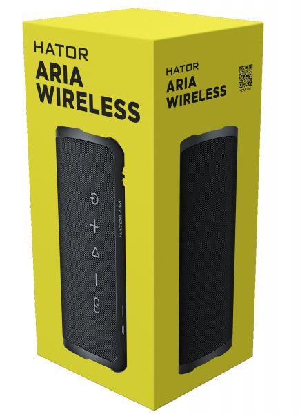Портативна акустична система Hator Aria Wireless Phantom Black (HTA-201) - фото 7 Портативна акустична система Hator Aria Wireless Phantom Black (HTA-201) - фото 7