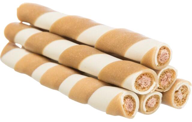 Лакомство для собак Trixie палочка прессованная жевательная с курицей натуральная кожа 10 см 17 г 100 шт. (4011905276465)