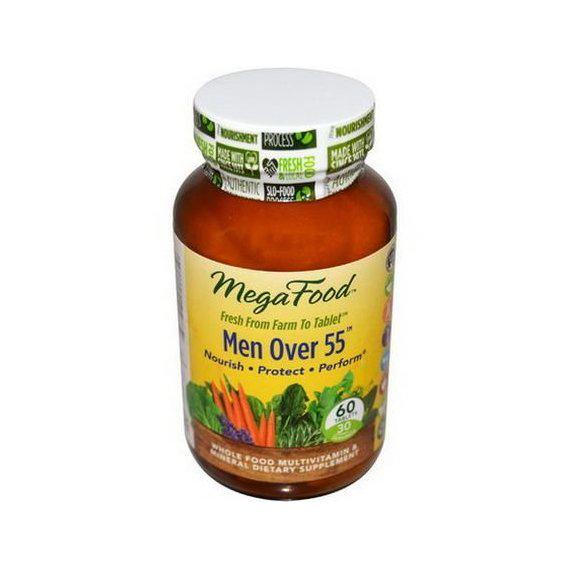 Вітамінно-мінеральний комплекс MegaFood Men Over 55 Whole Food Multivitamin & Mineral Iron Free 60 Tabs