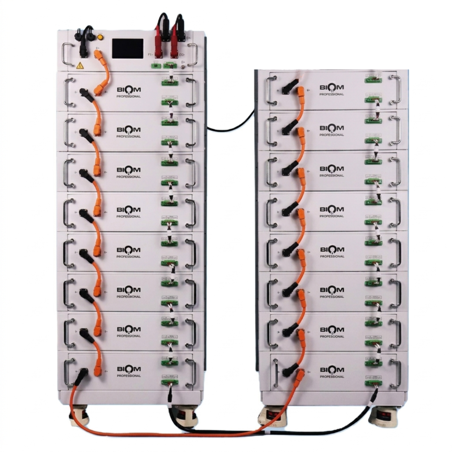 Система накопления энергии Biom Professional BIOM-HV1-16 81,92 кВт·ч 51,2V LiFePO4 16 батарей с BMS и 2 платформами White (34064099) Система накопления энергии Biom Professional BIOM-HV1-16 81,92 кВт·ч 51,2V LiFePO4 16 батарей с BMS и 2 платформами White (34064099)