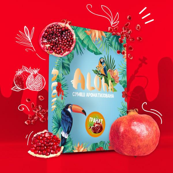 Табак для кальяна Гранат ALOHA 100г безникотиновый Табак для кальяна Гранат ALOHA 100г безникотиновый