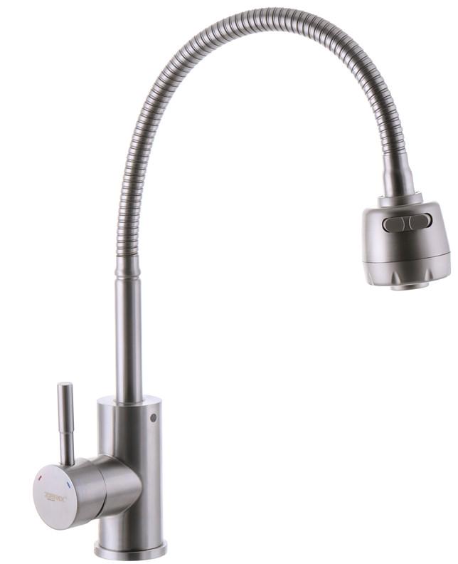 Смеситель для кухни Zerix LUX-011 с рефлекторным изливом (ZX3127)