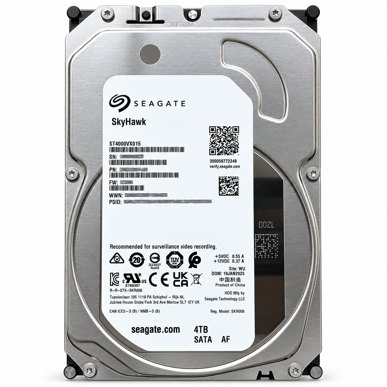 Жесткий диск SkyHawk ST4000VX015 4 Тб (37916726)