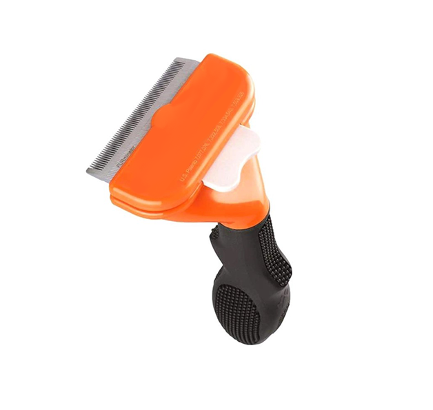 Дешедер гребінець для кішок та довгошерстих собак Kayfovo FR-XL40 щітка для видалення підшерстка (29019)