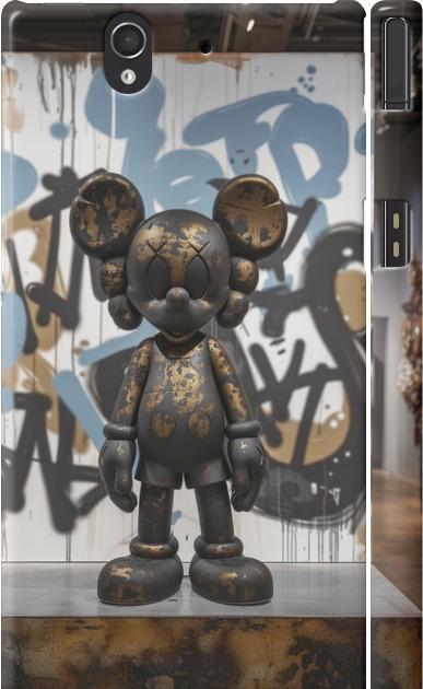 Чехол на Sony Xperia Z C6602 Bronze kaws v2 (6098m-40-42517)