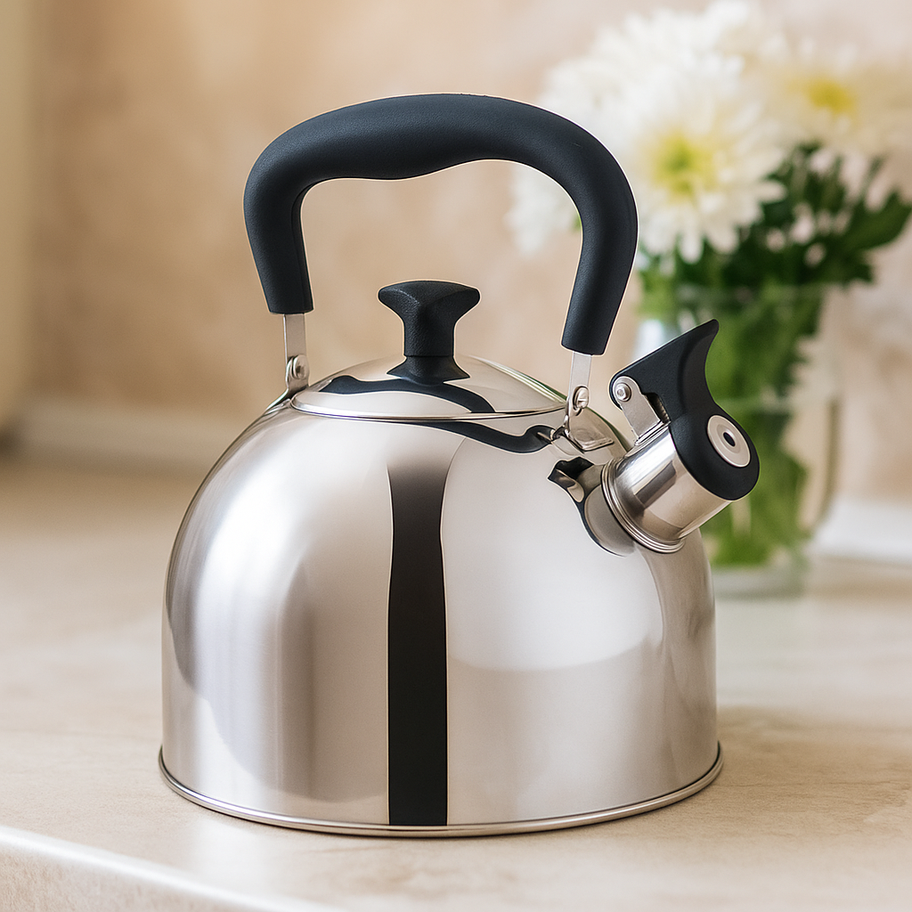 Чайник для плиты со свистком SilverTone нержавеющая сталь одинарное дно 2,0 л (03-MH-4884) - фото 8 Чайник для плиты со свистком SilverTone нержавеющая сталь одинарное дно 2,0 л (03-MH-4884) - фото 8