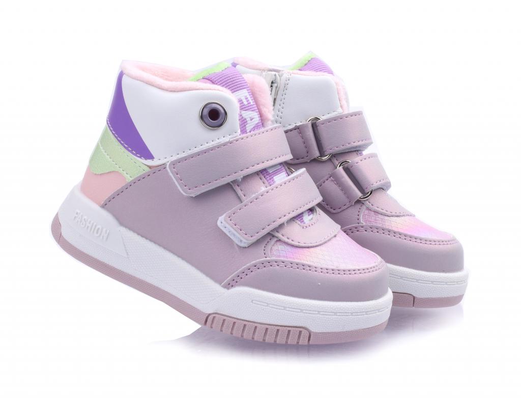 Ботинки осенние для девочек 10232 р. 18 Сиреневый