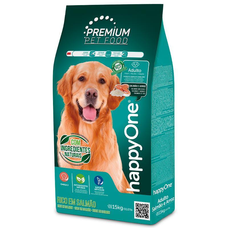 Корм сухой HappyOne Premium Salmon&Rice Dog с лососем для взрослых собак 15 кг - фото 1 Корм сухой HappyOne Premium Salmon&Rice Dog с лососем для взрослых собак 15 кг - фото 1