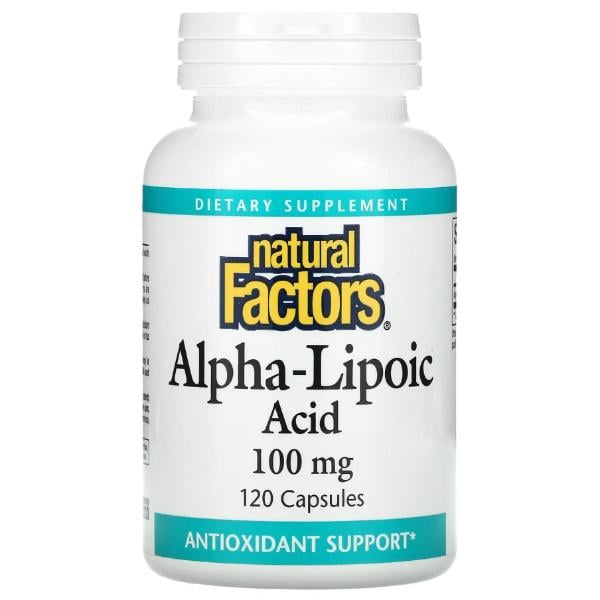 Альфа-липоевая кислота Natural Factors Alpha-Lipoic Acid 100 мг 120 сaps. (000022061)