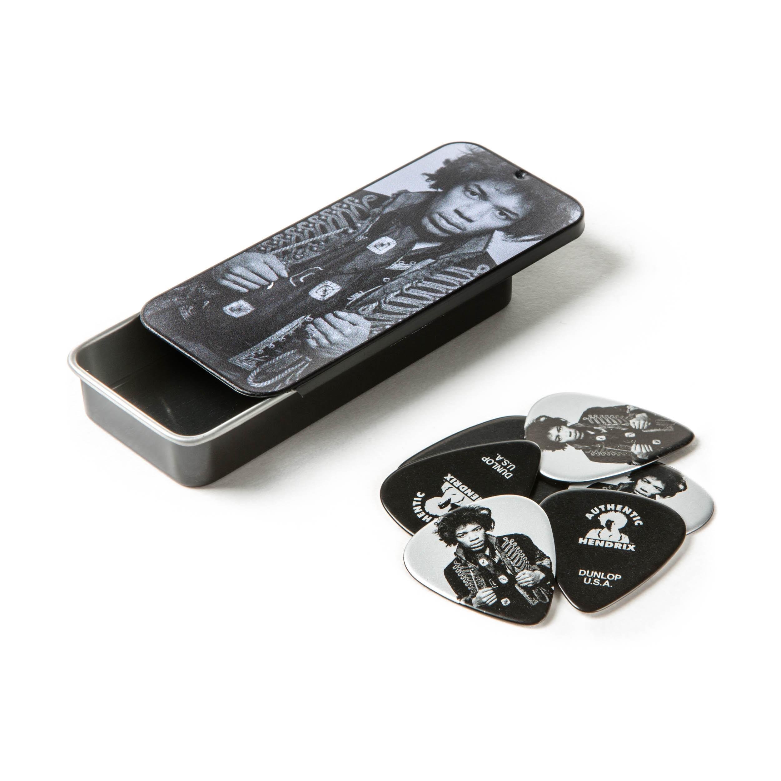 Набор медиаторов Dunlop JH-CT14H Jimi Hendrix Mankowitz Pick Tin Heavy 6 шт. (128438)