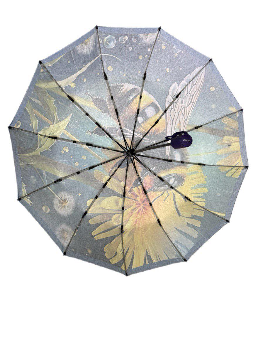 Парасолька жіноча автоматична Mario з квітковим принтом кульбабка 12 спиць 4 сегмента (456) - фото 5 Парасолька жіноча автоматична Mario з квітковим принтом кульбабка 12 спиць 4 сегмента (456) - фото 5