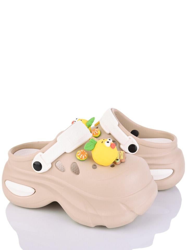 Кроксы luck Line N24506-381A р. 37 Бежевый