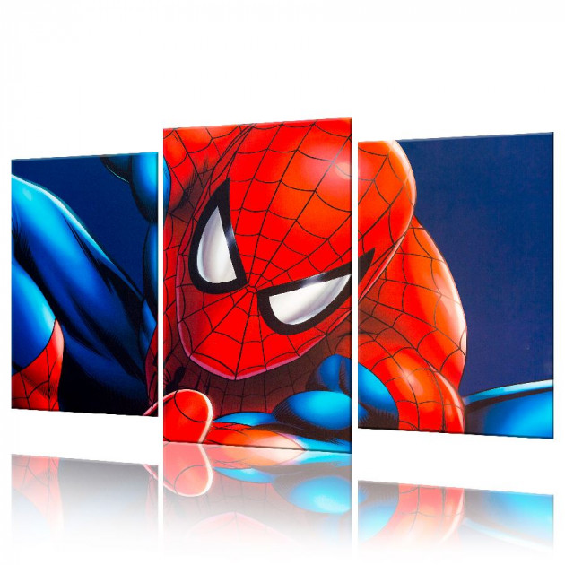 Картина модульна ArtStar Людина-павук ADFM0021 120х180 см 3 частини