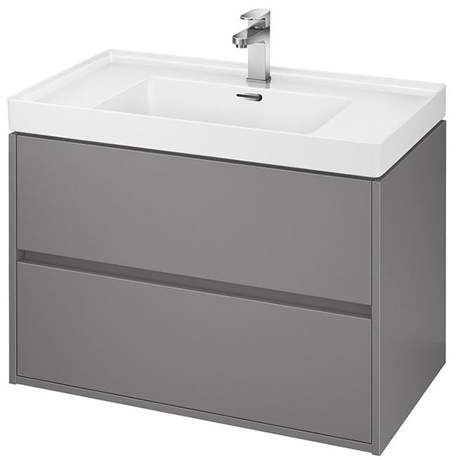 Тумба под умывальник подвесная Cersanit Crea FZZW1008861564 79,4x53,3x45 см Серый (89507)