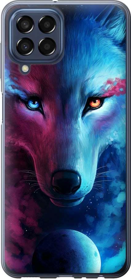 Чехол на Samsung Galaxy M33 M336B Арт-волк (3999b-2633-42517) Чехол на Samsung Galaxy M33 M336B Арт-волк (3999b-2633-42517)