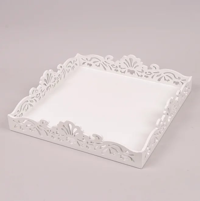 Піднос дерев'яний Flora квадратний (26749)