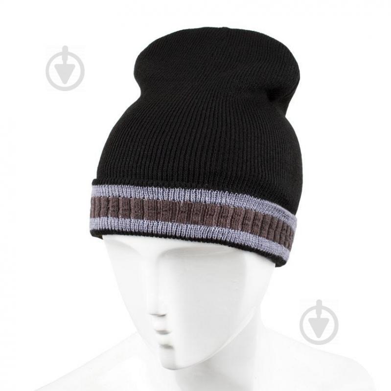 Шапка Beani'qe Element Земля One size Чёрно-фиолетовая (21126)