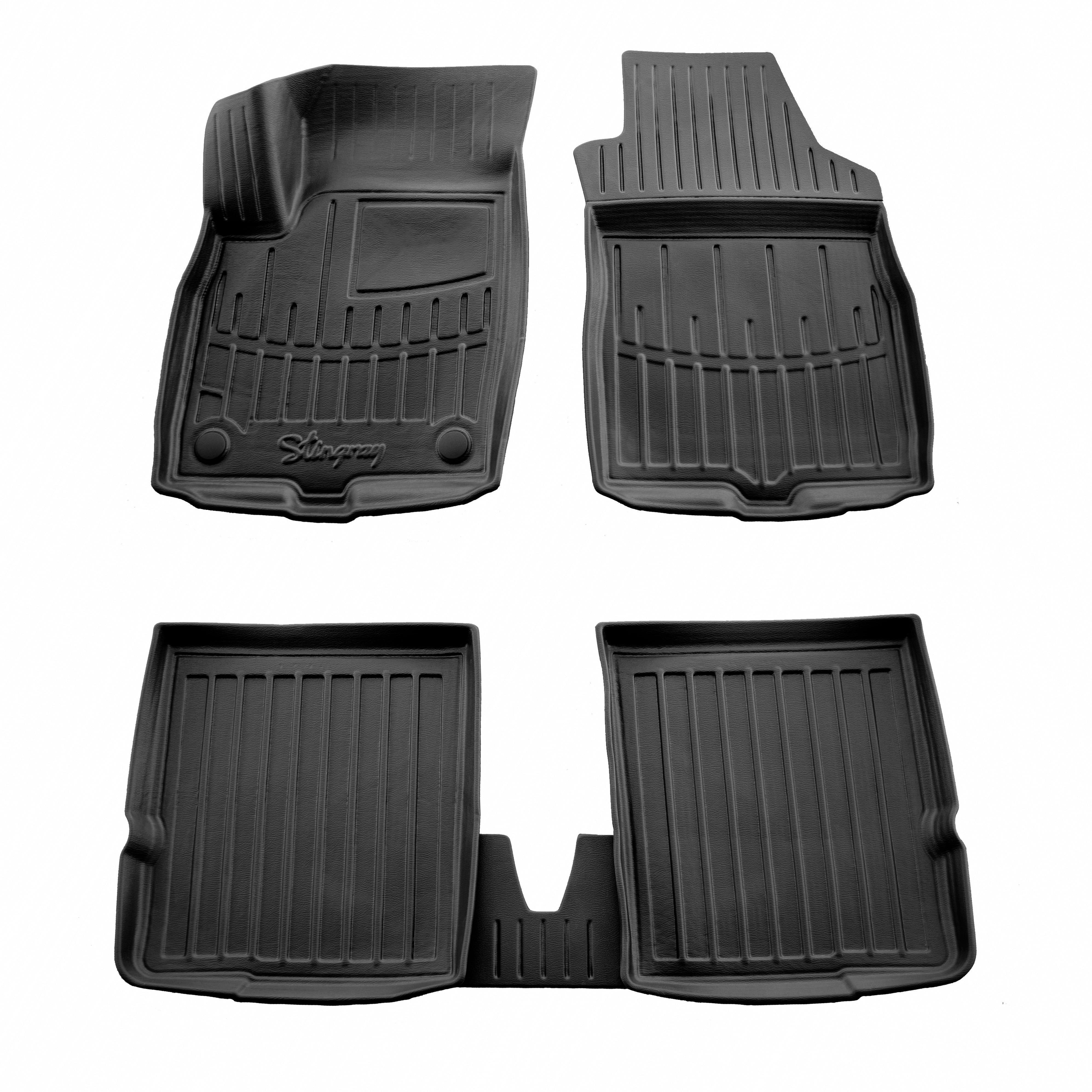 Коврики Stingray 3D для Fiat Panda 2003-2011 рр. полиуретан 5 шт. Черный (158238)
