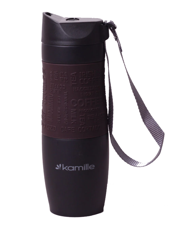 Термокружка Kamille 380 мл Коричневый (MKM-2052A) - фото 1 Термокружка Kamille 380 мл Коричневый (MKM-2052A) - фото 1