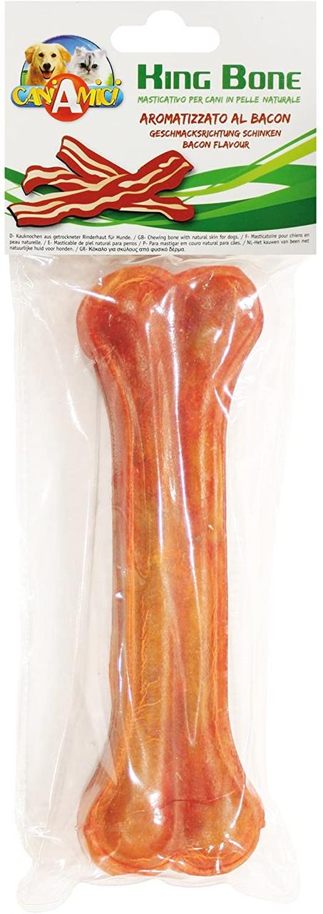 Лакомство для собак Croci King Bone Bacon кость жилистая со вкусом бекона 18 см 1 шт./уп. (1300090002)