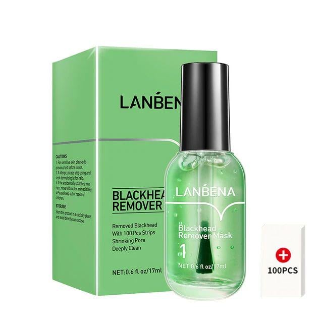 Маска-сироватка LANBENA Blackhead Remover Mask №1 для видалення чорних крапок глибоке очищення з паперовими смужками 17 мл - фото 3