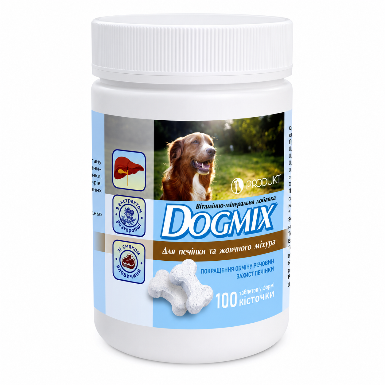Добавка витаминно-минеральная DOGMIX Для печени и желчного пузыря 100 таб. (36303960) Добавка витаминно-минеральная DOGMIX Для печени и желчного пузыря 100 таб. (36303960)