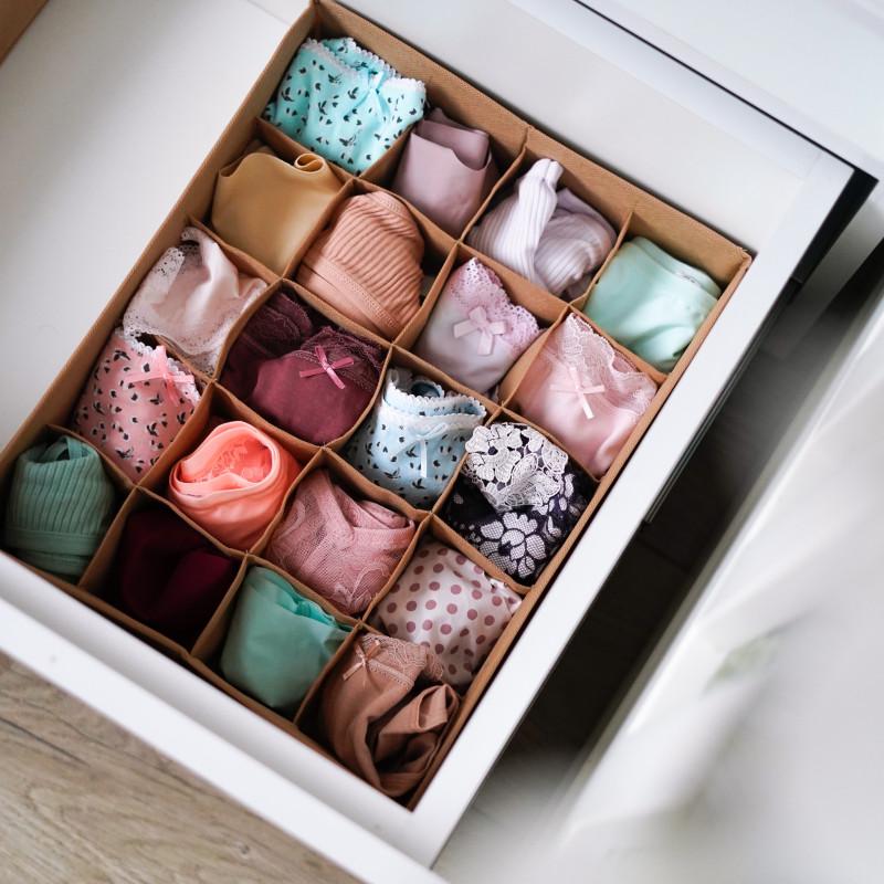 Органайзер для трусиків та шкарпеток Бежевий (Beg001) - фото 1 Органайзер для трусиків та шкарпеток Бежевий (Beg001) - фото 1