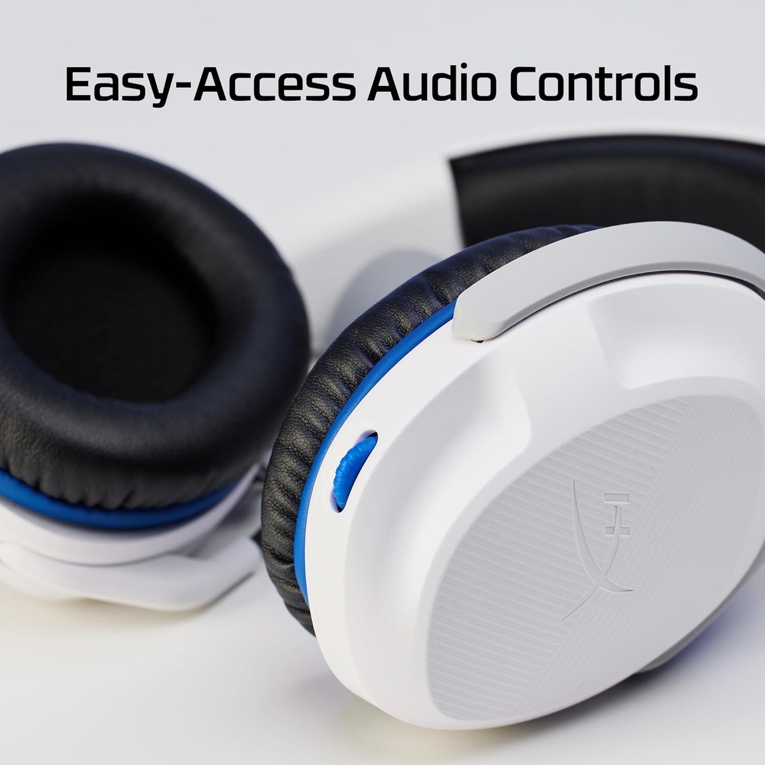 Навушники HyperX Cloud Stinger 2 з мікрофоном для PS4/PS5 mini-jack Білий/Синій 2 м (619125) - фото 7