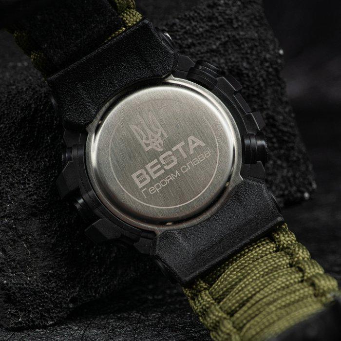 Годинник наручний чоловічий Besta Tactical Green (1520) - фото 11