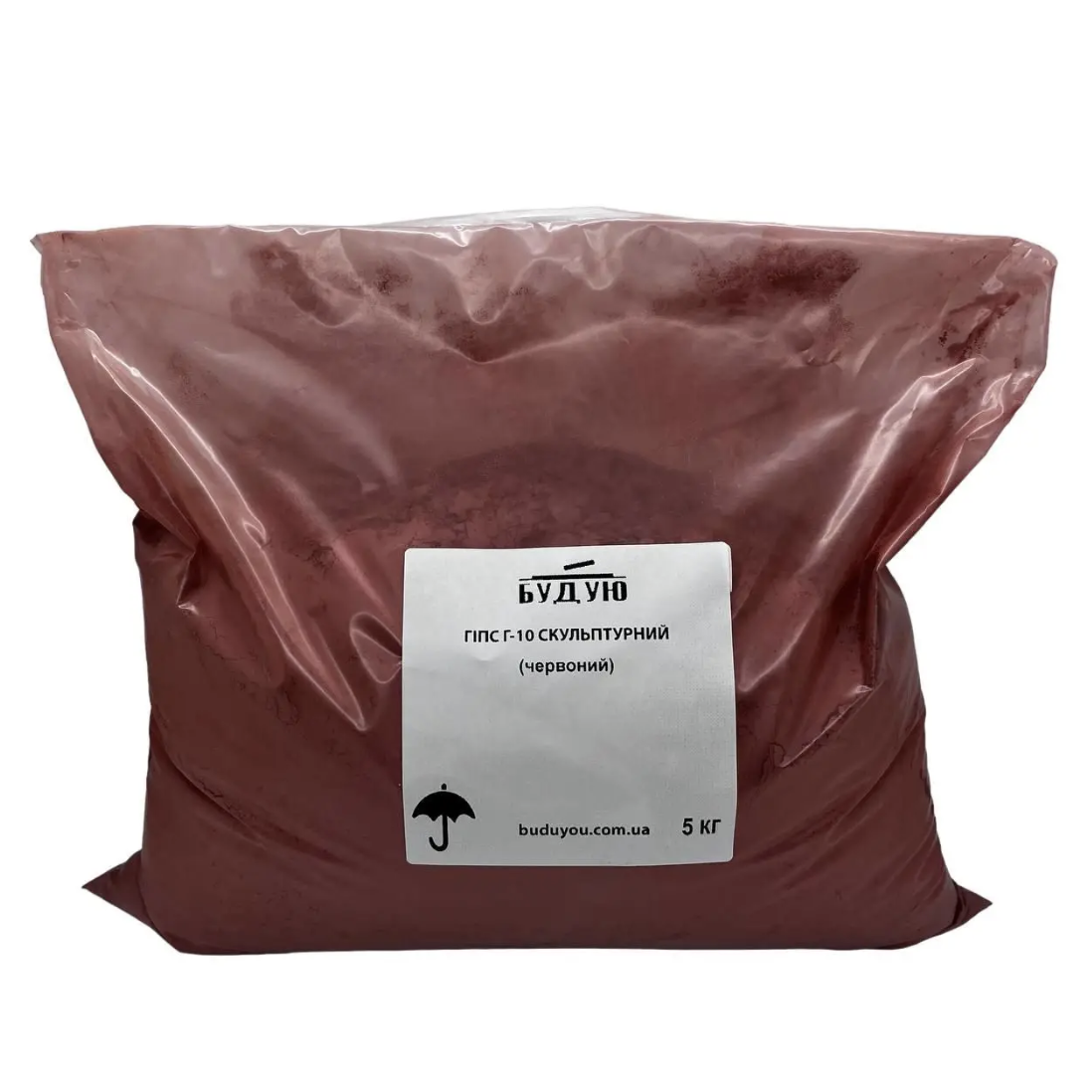 Гипс скульптурный модифицированный Г-10 пакет 5 кг Красный (29633424)