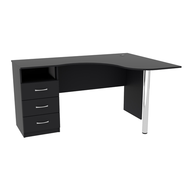 Стол письменный угловой Континент 150х110х76 см Антрацит (28265326)