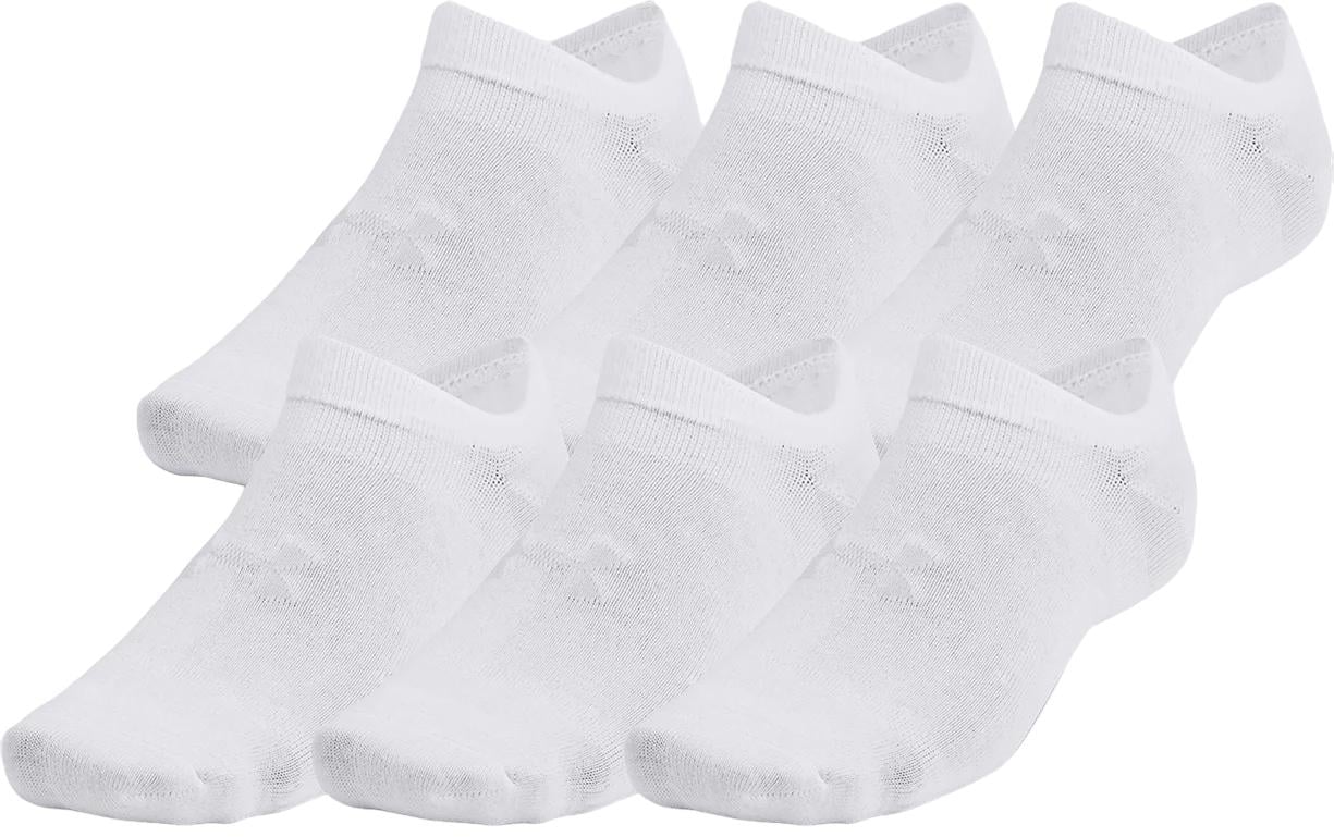 Носки Under Armour ESSENTIAL NO SHOW 6PK 6 пар L Белый (1382611-100)