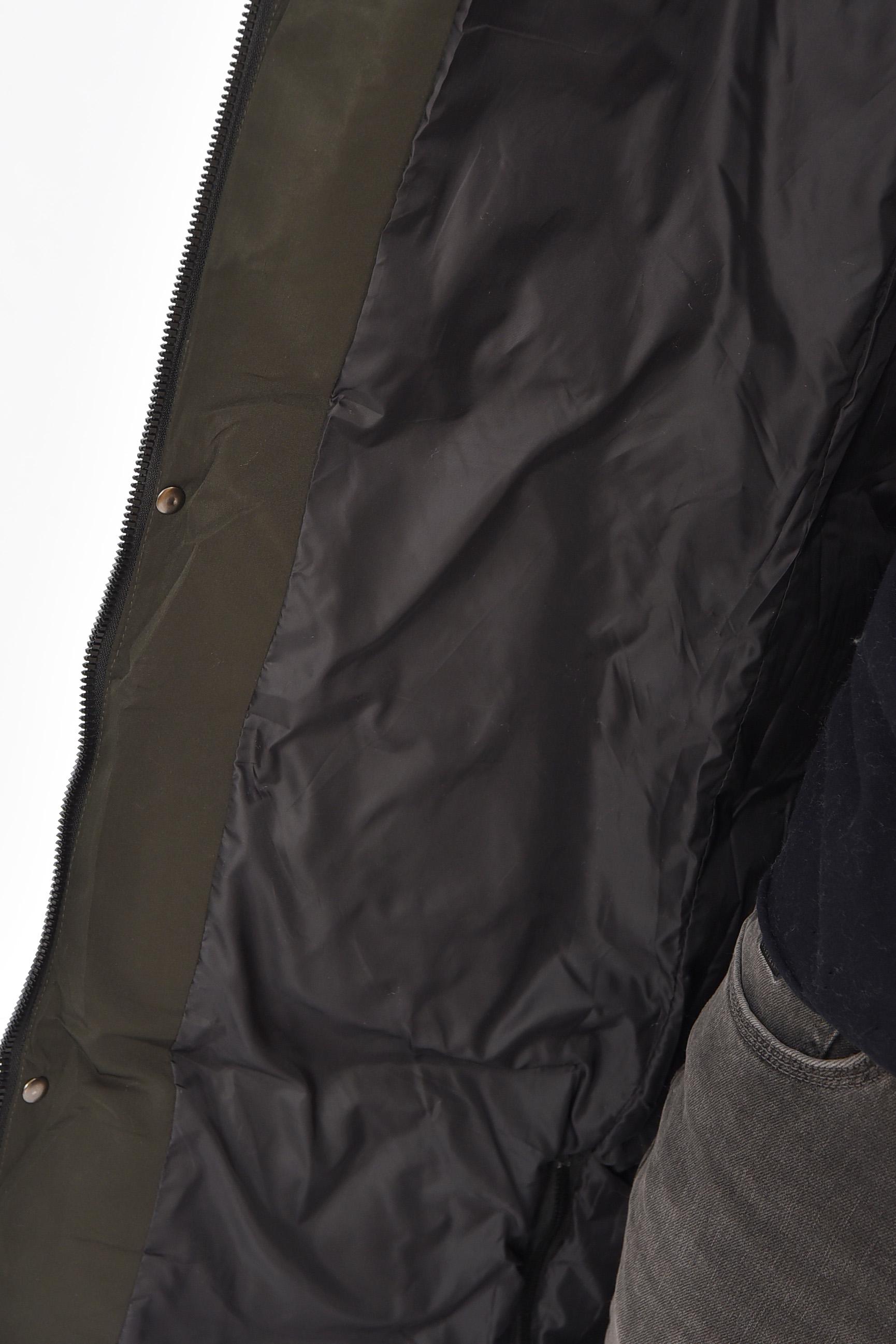 Куртка мужская удлиненная еврозима M Темно-зеленый (205012) - фото 4 Куртка мужская удлиненная еврозима M Темно-зеленый (205012) - фото 4