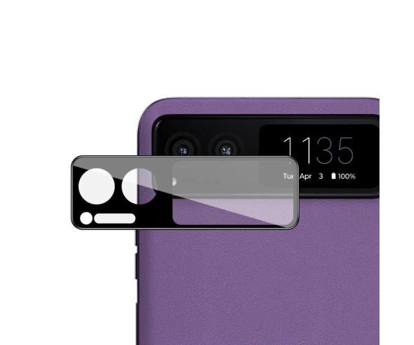 Защитное стекло Tempered Glass на заднюю камеру для Motorola Razr 40, Black