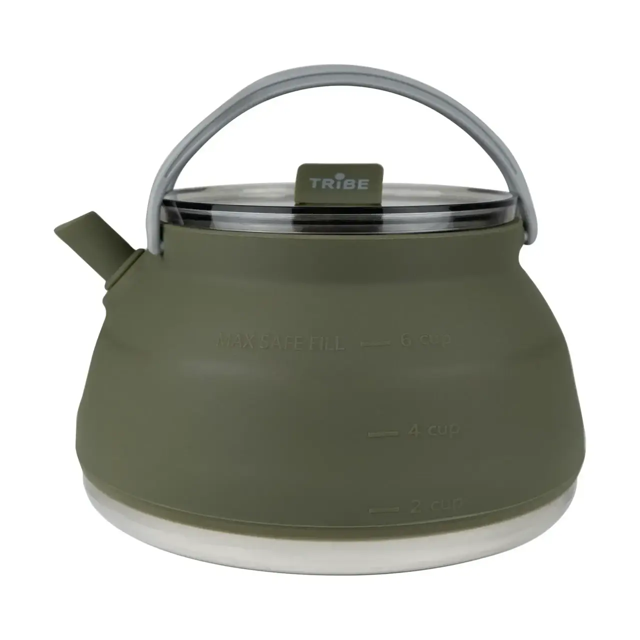 Чайник складаний силіконовий Tribe Collapsible Kettle 1,5 л із сталевим дном (T FF 0026 olive) - фото 2 Чайник складаний силіконовий Tribe Collapsible Kettle 1,5 л із сталевим дном (T FF 0026 olive) - фото 2