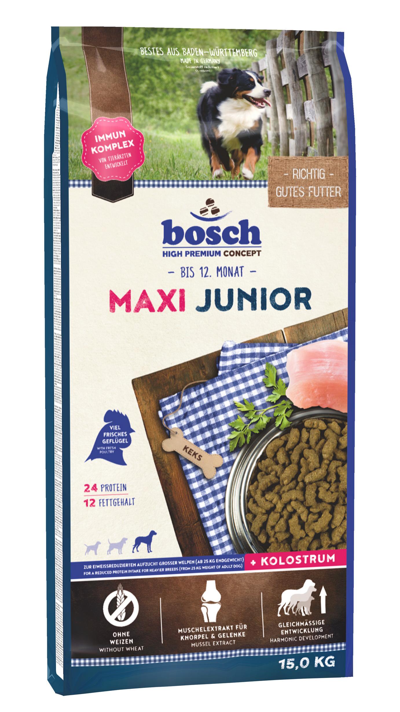 Корм для собак Bosch HPC Junior Maxi для щенков гигантских и больших пород 15 кг