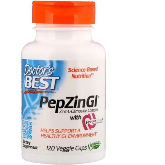 Комплекс для травлення Doctor's Best PepZin GI Zinc-L-Carnosine Complex 120 Caps (DRB-00136)
