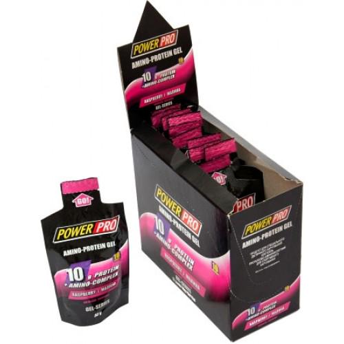 Протеїн Power Pro Amino-Protein Gel 12 пак. Малина (9367845)