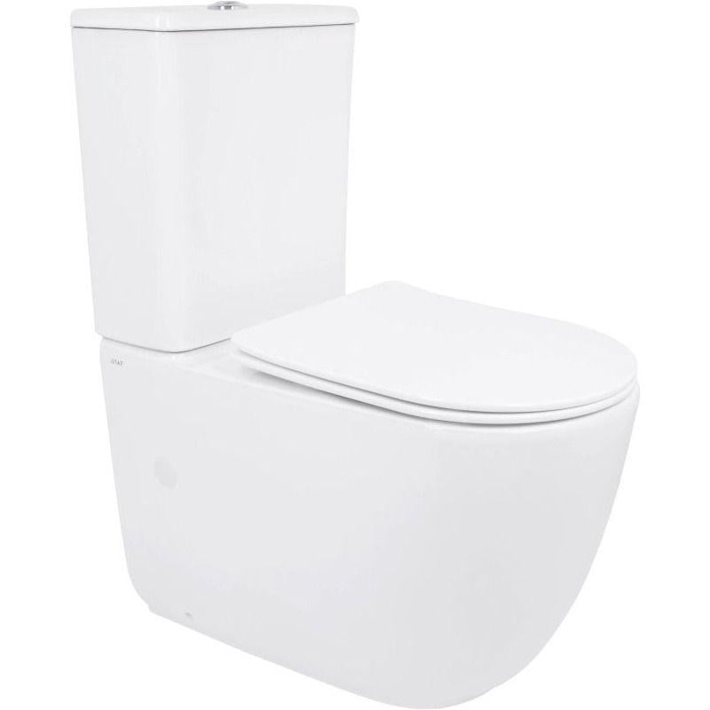 Унитаз компакт Qtap Leo Ultra Quiet 3/6 л с сиденьем микролифт Белый глянцевый (QTLEO27W49261) Унитаз компакт Qtap Leo Ultra Quiet 3/6 л с сиденьем микролифт Белый глянцевый (QTLEO27W49261)