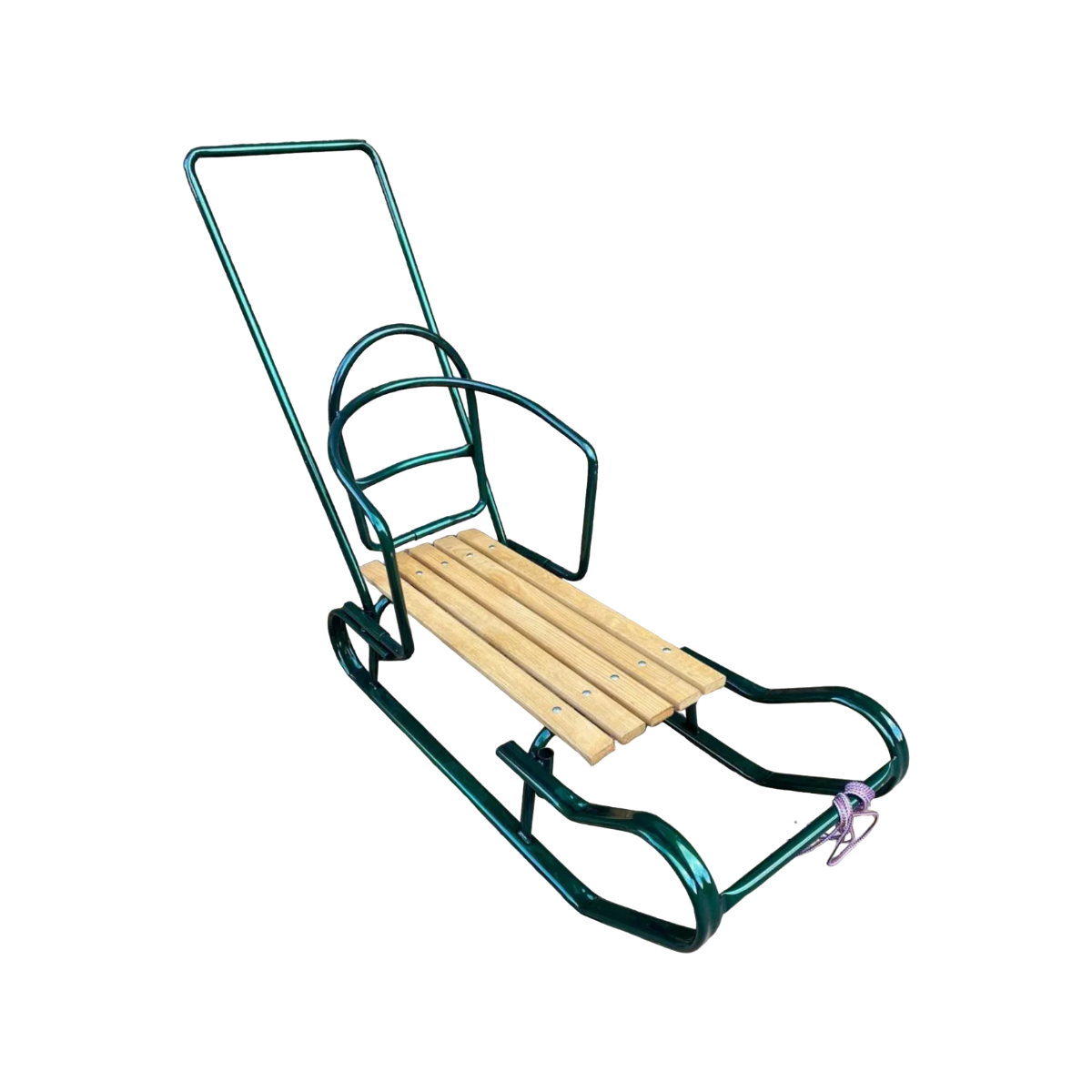 Санки Мрія Королевские Lux с толкателем Зеленый (7a7745d1)